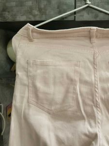 Light Pink Wide Leg Jeans