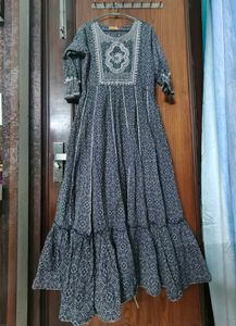 Elegant Embroidered Maxi Dress