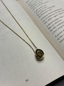 Elegant Interlocking Ring Necklace