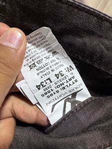 Louis Vuitton Coffee Brown Straight Fit Pants
