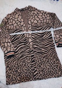Animal Print Cardigan