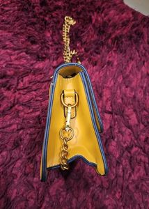 Dressberry Mustard Yellow Embellished Sling Bag