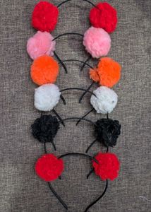 Cute Pom-Pom Headbands - Set