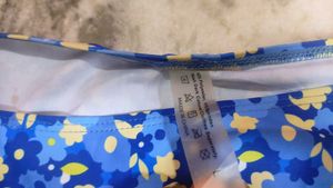 Blue Floral Bikini Bottom