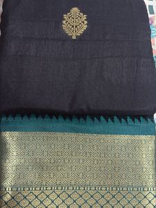 Elegant Black Kashi Silk Saree