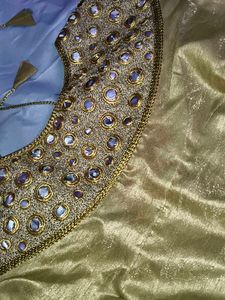 Elegant Golden Embellished Blouse