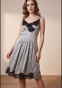 Elegant Lace Trim slip/Dress