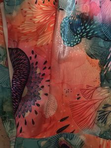 Vibrant Printed lehenga choli fabric