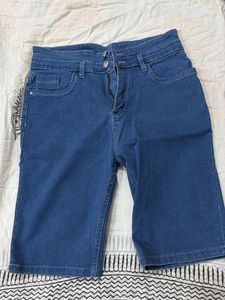 Blue Denim Shorts
