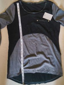 New Korean Stylish Colourblock Top
