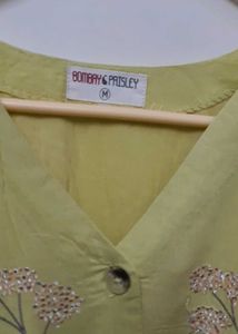 Embroidered Yellow Dress