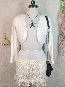 Crochet Skirt and Bolero Set