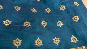 heavy Banarasi silk dupatta
