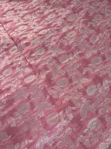 Beautiful Pink Banarasi Silk Saree