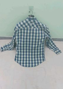 Blue Checkered Long Sleeve Shirt