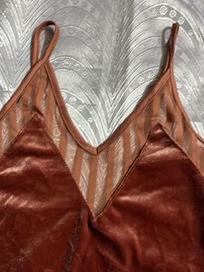 Velvet body suit Top