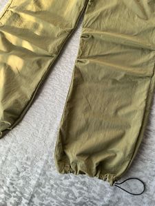 Olive parachute pants
