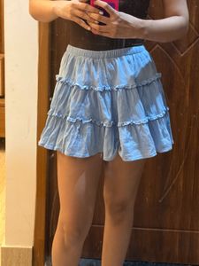 Tiered Ruffle Mini Skirt