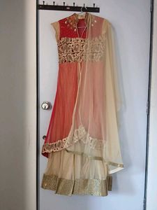 Stunning Red &amp; Gold Embroidered Gowns