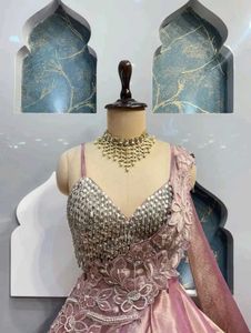 Stunning Pink Embellished Gown