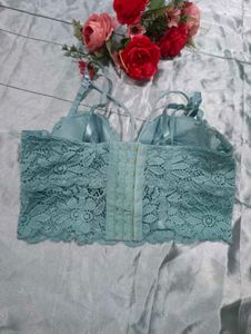 Teal Lace Bralette