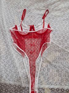 Lace Heart Detail Teddy Lingerie