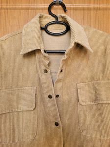 Corduroy Oversized Shirt Jacket