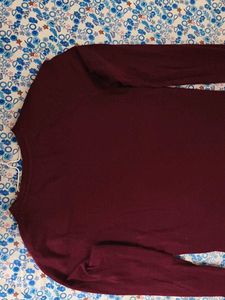 Maroon Long Sleeve Top