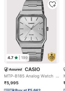 Edifice Casio Stainless Steel Watch