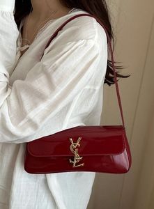 Chic Red Patent Shoulder Bag