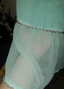 Elegant light blue sharara set
