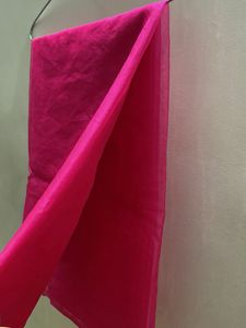 Vibrant Pink organza Dupatta