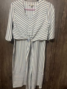 Striped Tie-Waist Dress