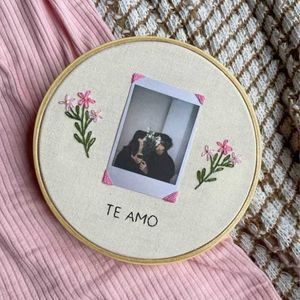 valentine's day special embroidery hoops.