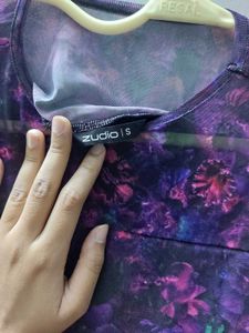 Zudio Multicolor Sheer Top With Lining