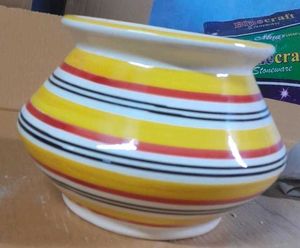 Hand-Painted Ceramic Pot