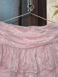Delicate Pink Lace Skirt