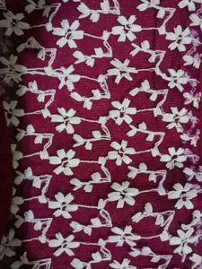 Beautiful Magenta Kurta with White Embroidery
