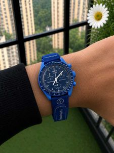 Omega Speedmaster Moonwatch Blue Dial PREMIUM QUAL