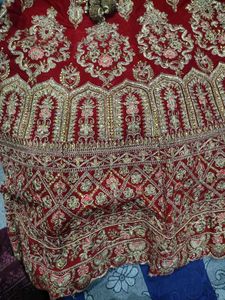 Red &amp; Gold Bridal Lehenga