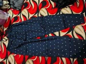 Navy Blue Printed Palazzo Pants