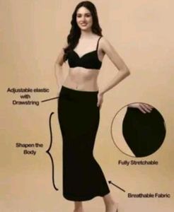 Black High Stretch Shapewear Skirt