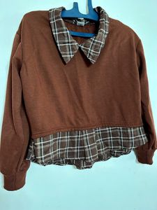 Checked Crop top