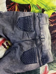 Purple Wash Jeans - Size Medium