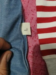 Kids Denim Hoodie with Star Patch