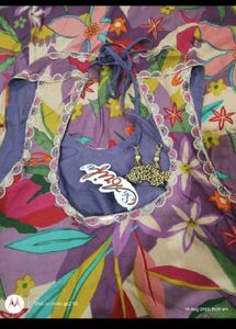 Vibrant Floral Maxi Gown with Dupatta
