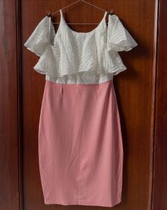 Chic Pink and White Summer Dress