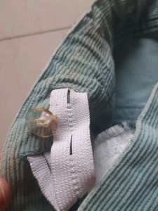 Greenish grey Corduroy Pants / capris