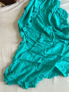 New Summery Goan Sea Green Wrap Around Skirt
