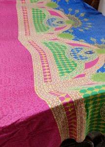 Vibrant Blue &amp; Pink  bedsheet
